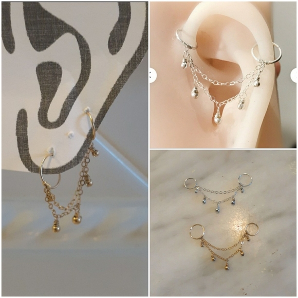 Handmade Jewelry - ❌SOLD❌ confirming today 925 and Gold Earrings for multiple pierced Ears